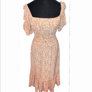 Floral off shoulder Maxi Dress